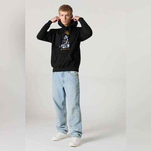 URBAN PLANET || Biggie Smalls Graphic Fleece Hoodie Size XL - Picture 2 of 8